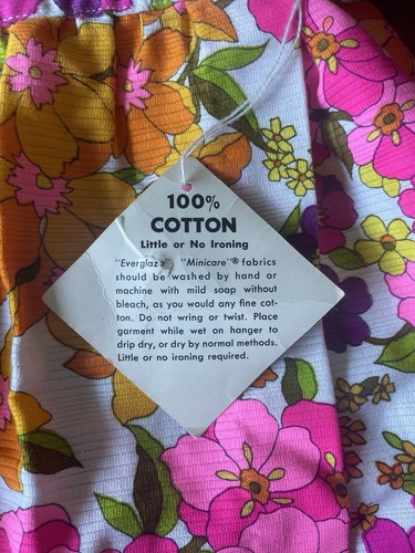 New NWT Vtg 60s Beverly Vogue California Barkcloth Wrap Maxi Skirt Size Medium M - Picture 7 of 11