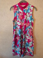 TOMMY BAHAMA Golf pink blue floral mini dress sz S