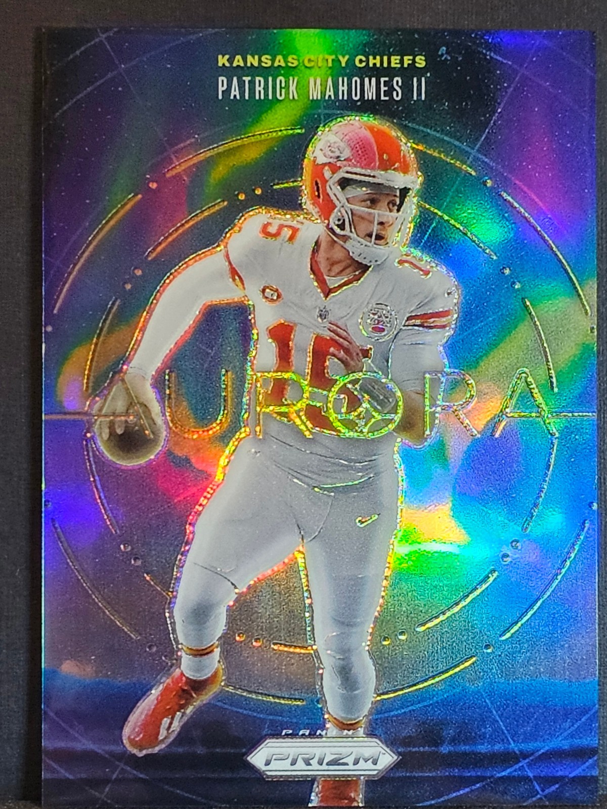 2024 Panini Prizm Patrick Mahomes II Aurora SSP Case Hit #7 Chiefs