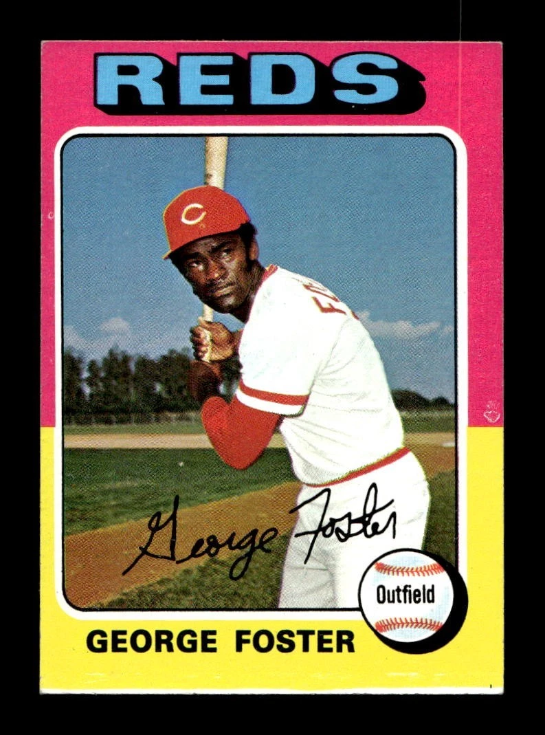 1975 Topps MINI #87 George Foster Reds EX-MT *5u