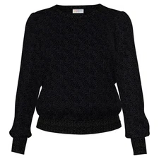 LuLaRoe Piper Balloon Sleeve Sweater - XL - Black Chenille