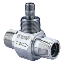 Blancett B110-375-1/2 Flowmeter, Turbine, 3 Gpm, 1/2 In Mnpt