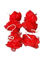 set of 6 new without tags loofahs small mini size RED great for soap making