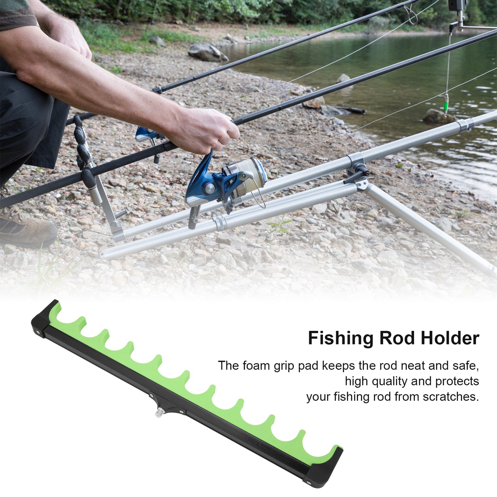 Fishing Rod Holder Feeder Pod Stand Holder Fishing Pole Tackle Carp Fish Part GF