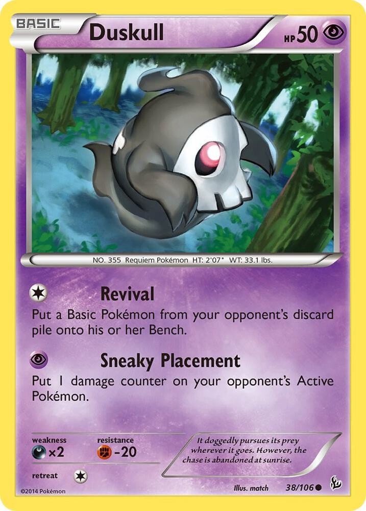 Pokémon TCG Duskull XY Flashfire 38/106 Common NM/M Psychic Requiem