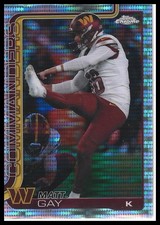 2025 Topps Chrome Football #300 Matt Gay Pulsar Washington Commanders
