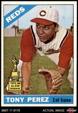 1966 Topps #72 Tony Perez Reds HOF ASR 7 - NM