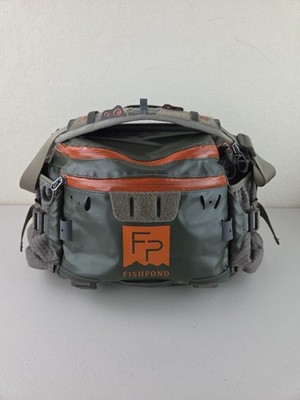 Fishpond Stormshadow Lumbar Pack -Green-Burnt Orange-Tan (Has Waterproof Pocket)