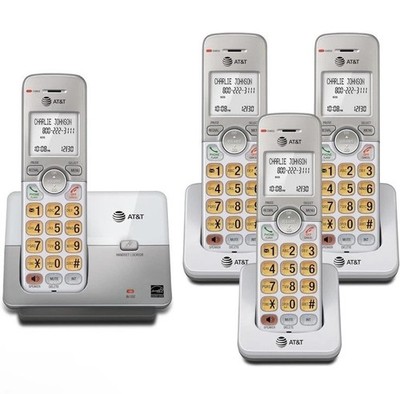 Cordless Home Phone 4 Handsets DECT 6.0 LCD Display Speakerphone Caller ID
