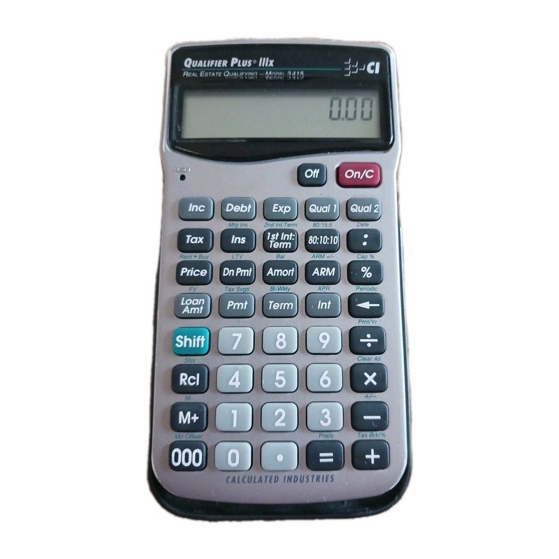 Calculated Industries Real Estate Qualifying Calculator Plus IIIx Model 3415 