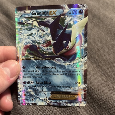 #ad Pokémon Greninja EX Holo XY20 XY Set 170HP Aqua Blast Basic TCG Card $10.00