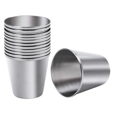 12 Pieces Stainless Steel Shot Cups Stainless Steel Shot Glass Drinking Tumbl...