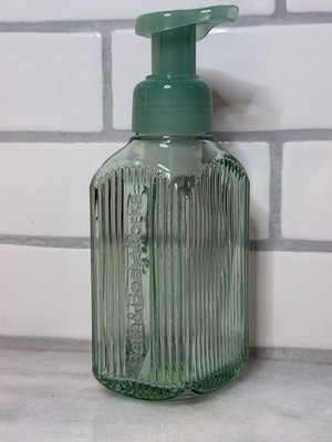 #ad Bath amp; Body Works Sage Green Vertical Line Foam Hand Soap Dispenser $22.00