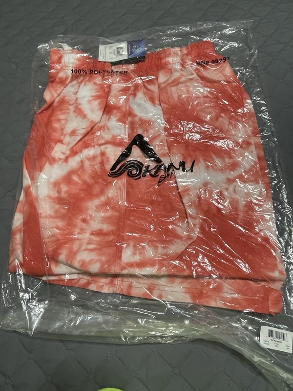 KANU  Beachboy Surf Shorts Red Tie Dyed. Size 3X. Style 9450X