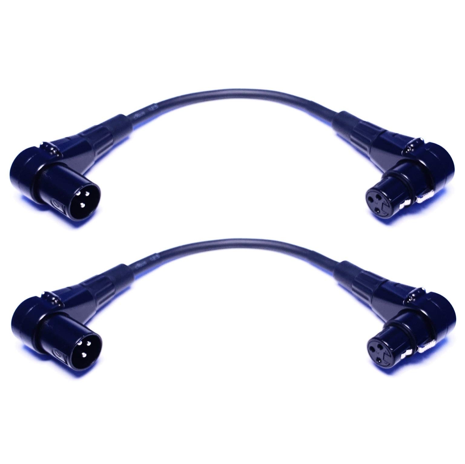 Câble XLR femelle vers mâle coudé CESS-039 résolvant le manque d'espace derrière vos consoles