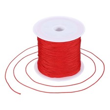 0.6mm Nylon String for Bracelets 44 Yards Nylon Beading Thread Red