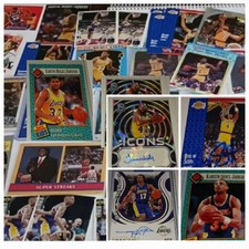 LAKERS LOT 35+ JAMES WORTHY/49 RICK FOX/99 BYRON SCOTT AUTOs MANY MAGIC, KAREEM