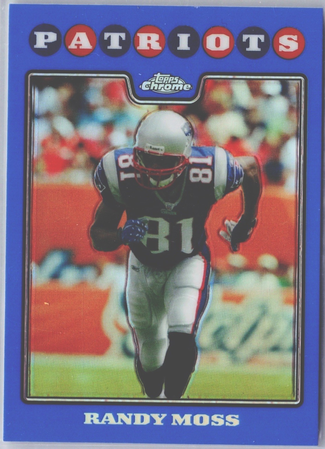 2008 Topps Chrome Blue Refractor #TC74 Randy Moss