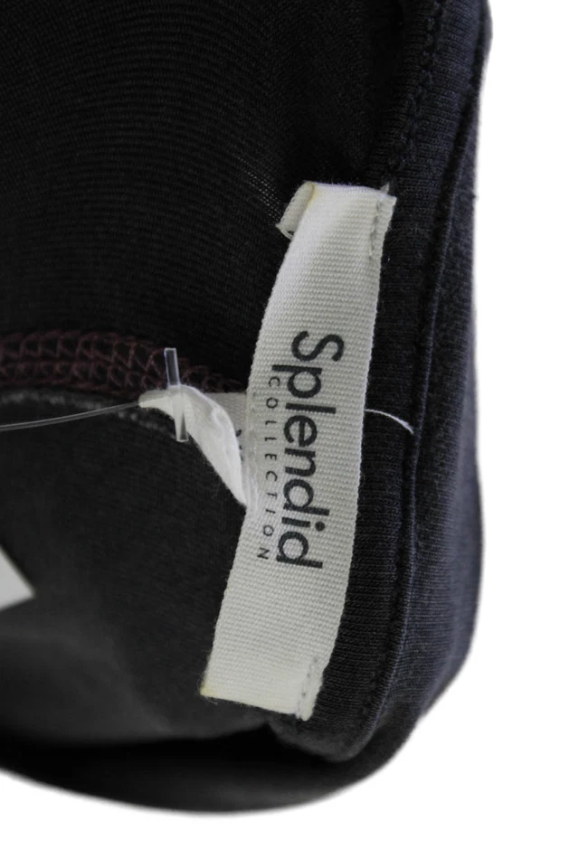 Espléndido Vestido Camisa Para Mujer Manga Corta Cuello Redondo Abertura Lateral Gris Talla XS Foto 4 de 4