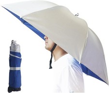 Umbrella Hat, 37 inch Fishing Umbrella Hat Hands Foldable UV Protection Umbrella