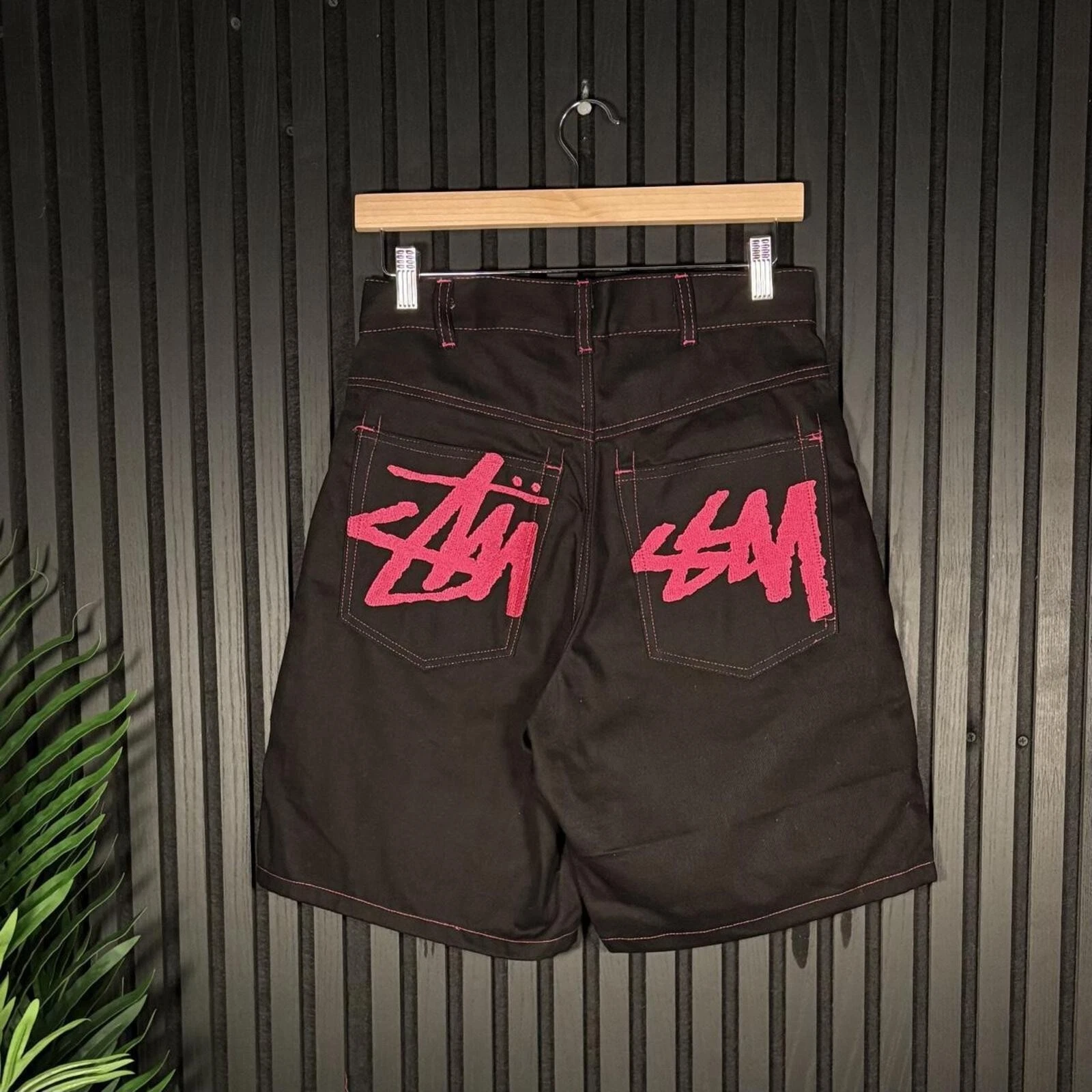 Stüssy Denim Rework Style Black Shorts