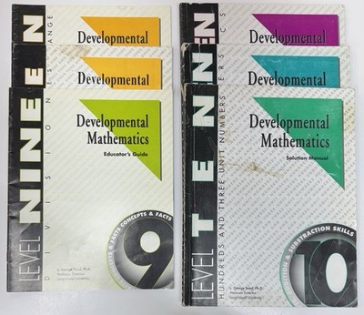Lot Of 6 Developmental Mathematics Books (Read Description) 