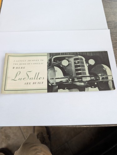 1934 LaSalle Brochure a little journey to the home of Cadillac where la salles