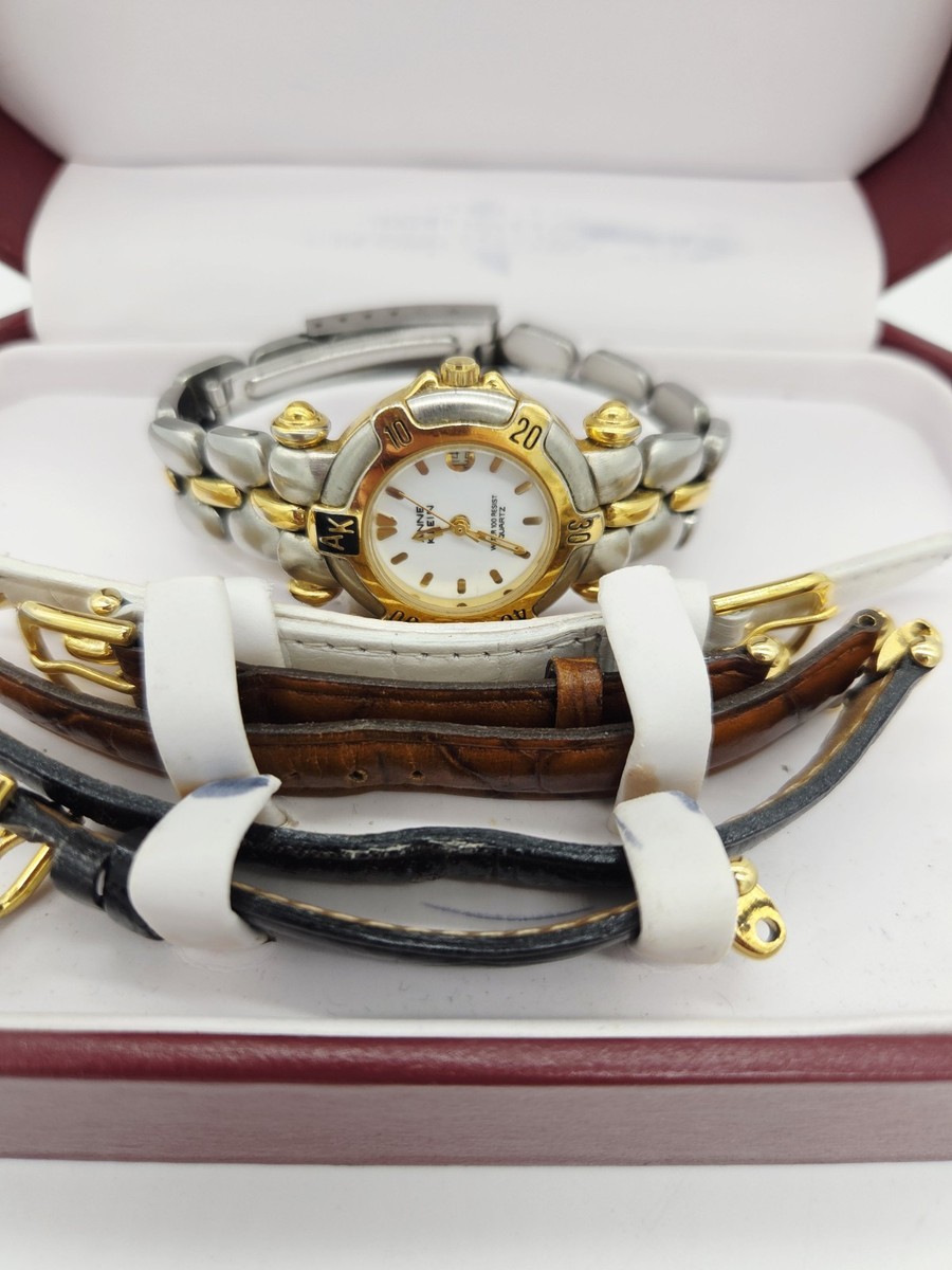 アクセサリー anne Vintage 90's Anne Klein Watch Set - 4 Interchange Bands , 2 Tone