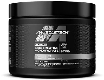 Muscletech Platinum 100% Creatine Monohydrat 200g Dose Muskelaufbau (118,70 /kg)