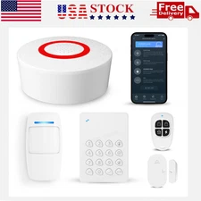 4PCS Wireless WiFi Alarm System for Home Door Window Security Alarms US Stock