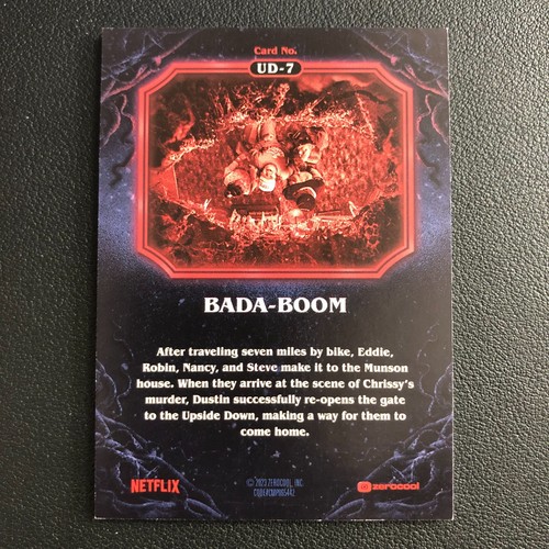 2023 Zerocool Stranger Things Season 4 Upside Down Bada-Boom - Picture 2 of 3