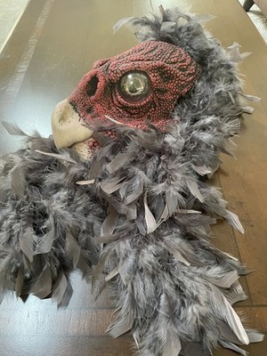 Adult Zagone Studios Hand Made  Vulture  Halloween Mask Moving Mouth M8007