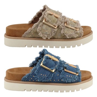 Mustang Damen Schuhe Sandalen Riemchen Pantoletten