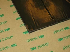 SORBOTHANE SHEET 6X6x1/10" VIBRATION ISO RUBBER PAD SOFT 30D with 3M ADHESIVE