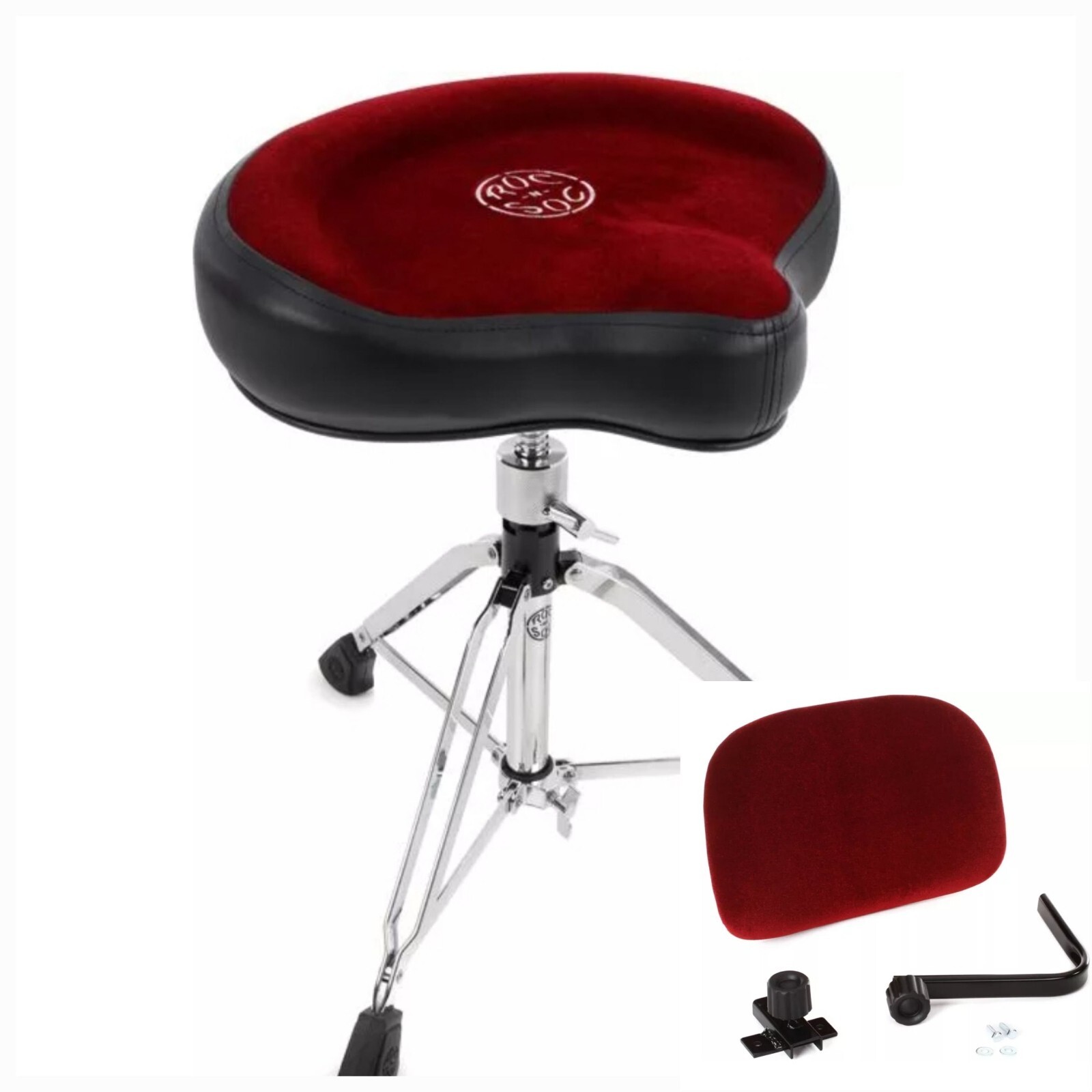 Roc N Soc Nitro Throne with Back Rest Red, NEW IN BOX, Free Shipping