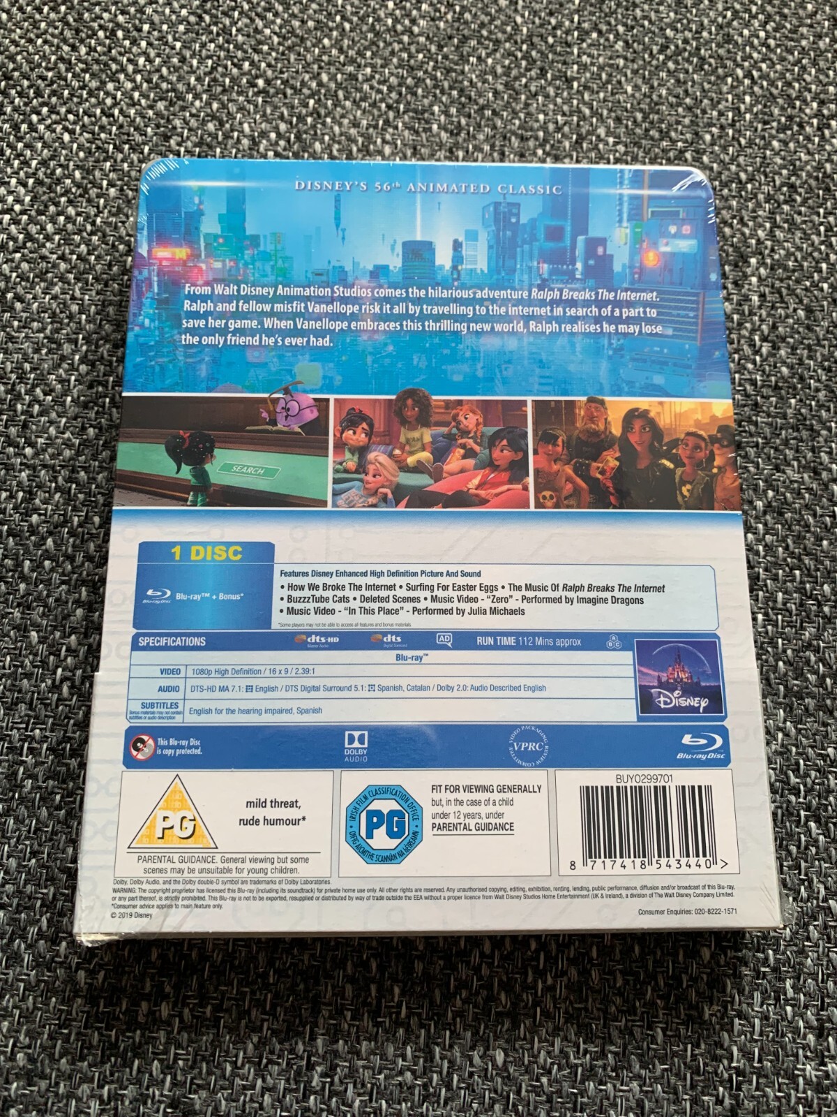 Wreck-It Ralph 2: Ralph Breaks the Internet Limited Edition Steelbook ...