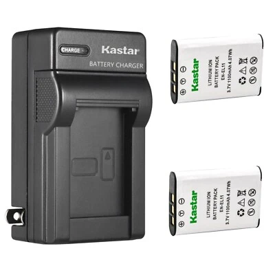Kastar Battery AC Charger for Olympus Li-60B Li-60C Olympus Camedia FE370 Camera