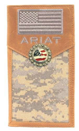 Customized American Flag Ariat Green Digital Camo Long Wallet - Picture 45 of 228