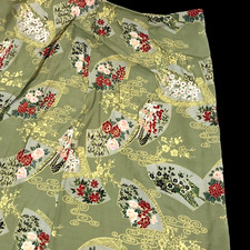 Vintage Skirt 80s 90s Made In USA Cottagecore Rayon Floral Print 8 CLIO petite