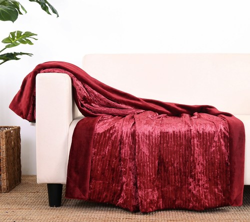 Berkshire Blanket 50"x70" Crushed Velvet Throw - 第 5/10 張圖片