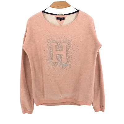 TOMMY HILFIGER Pull Fille Col Rond Taille 176 (16 Ans) - Photo 1/4
