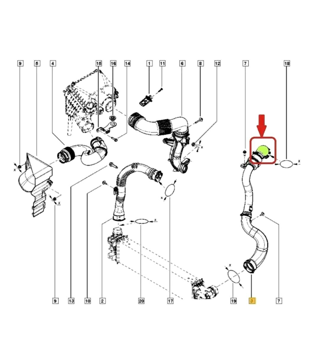 LLS-GERMANY Turboschlauch Für Opel Vivaro 1.6 CDTi - Kompatibel Mit 93867721
