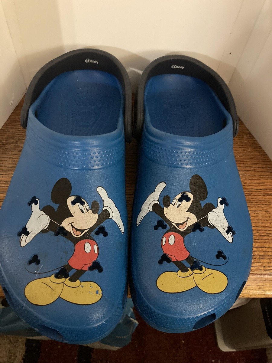 crocs disney Mickey Mouse Blue Sandals Size 11 | eBay display picture 3