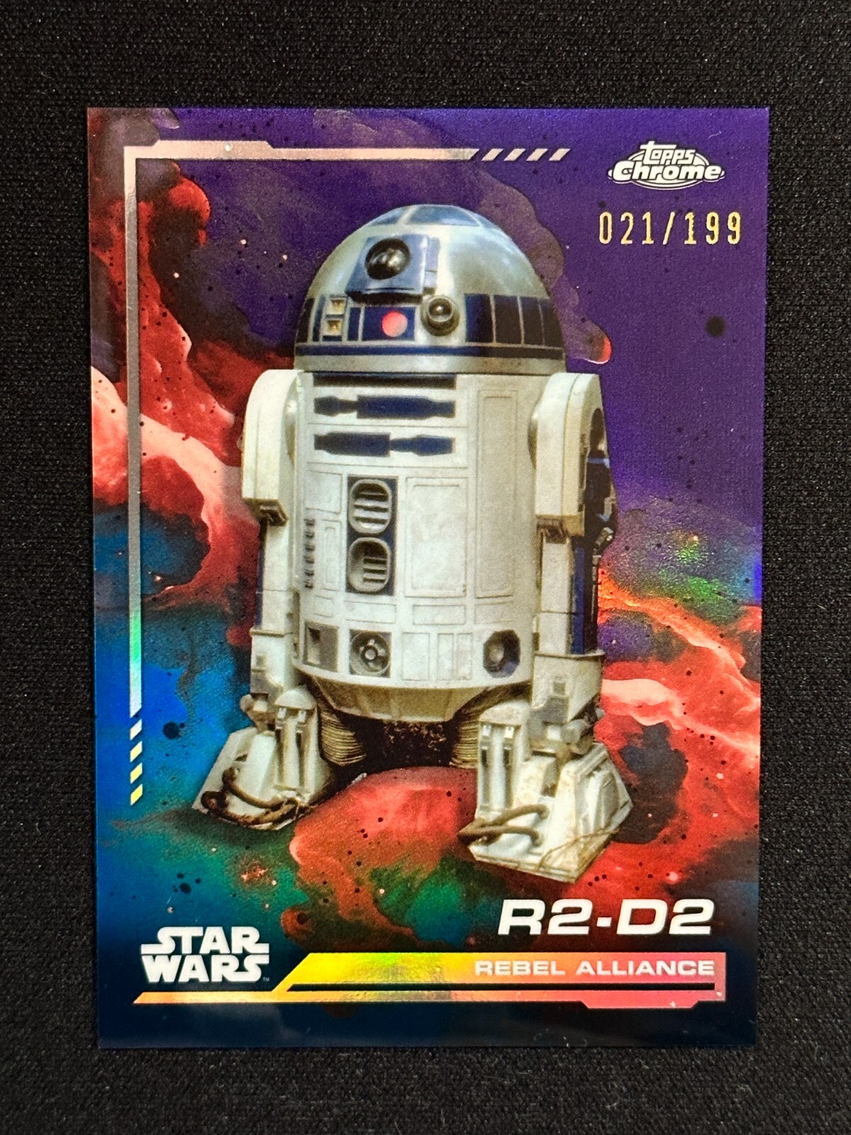 2024 Topps Chrome Star Wars #108 R2-D2 Kamino Aqua Refractor /199 Purple