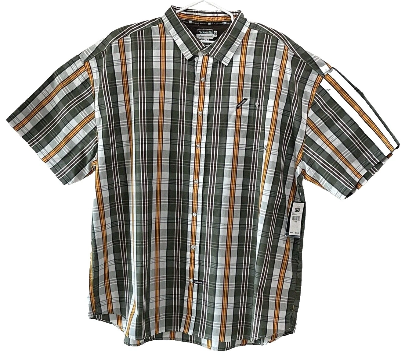 Ecko Unltd. Camisas informales de algodón con botones para hombre