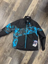 Arctiva Mens Pivot 7 Camo Black/Blue Jacket Size XL 31202141 (salesman sample)