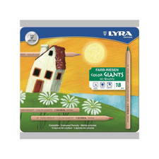 LYRA 18 Farb-Riesen Buntstifte im Metalletui * dicke Farbstifte Malstifte Stifte