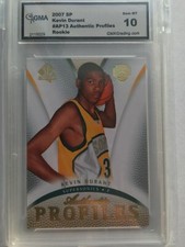 2007-08 UD SP Authentic Profiles Kevin Durant Rookie Graded GMA Gem Mint 10 RC