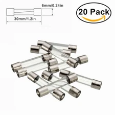 Compstudio 20Pcs F7AL250V 7A FAST Blow Fuse 6x30mm Fast Acting Fuse 250V