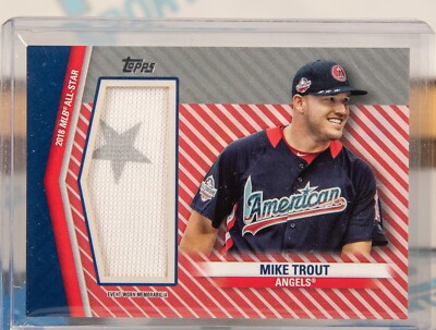 2020 Topps Update Mike Trout All Star Event Used Patch 5/5